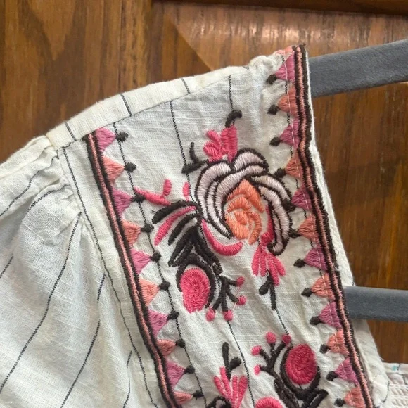 THML Embroidered Top, Small, Boho Cotton - Picture 3 of 16